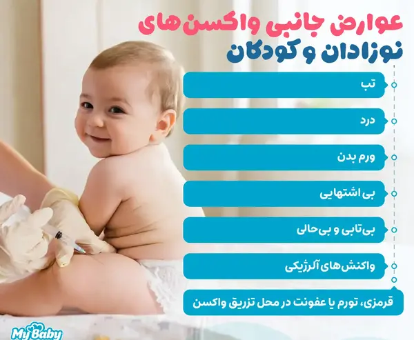 عکس جای واکسن نوزاد