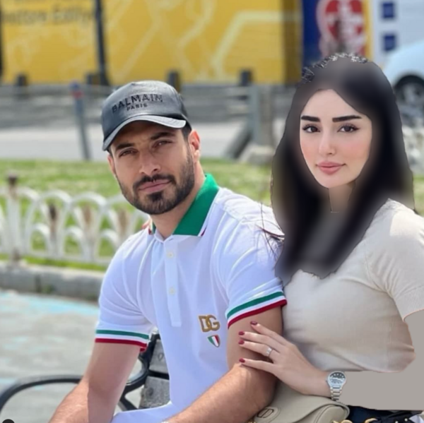 عکس پسر شجاع خلیل زاده و همسرش