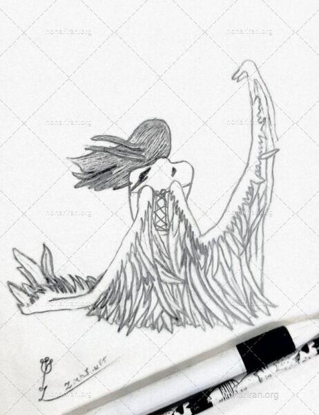 عکس فرشته ی بال شکسته