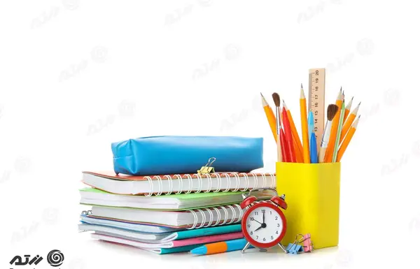 عکس کارتونی دفتر و مداد