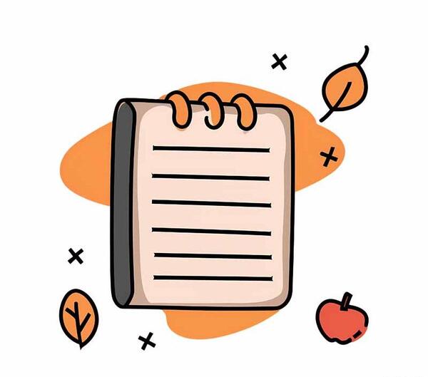 عکس دفتر یادداشت کارتونی