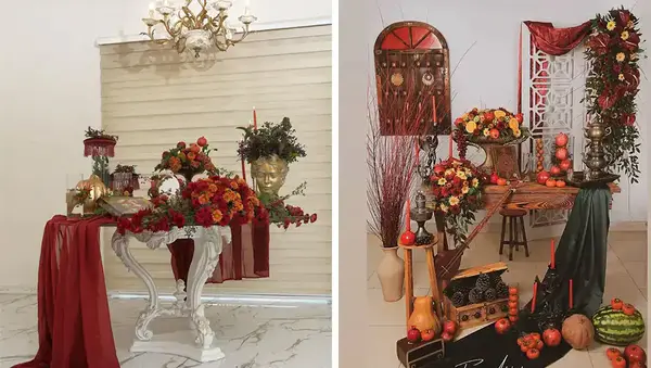 دکور برای عکس شب یلدا