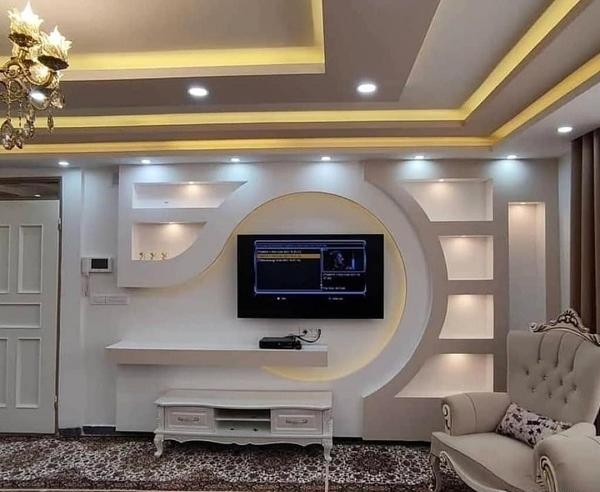 عکس دکور تلویزیون با کناف