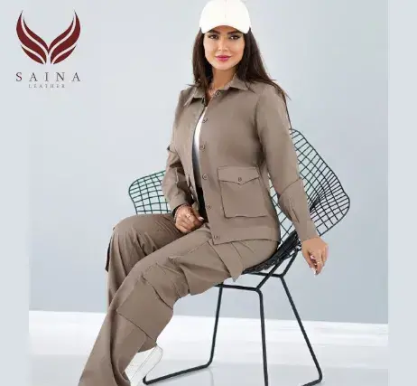 عکس شلوار کارگو با کت کوتاه