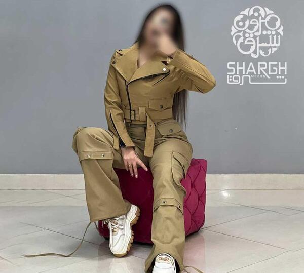 عکس شلوار کارگو با کت کوتاه