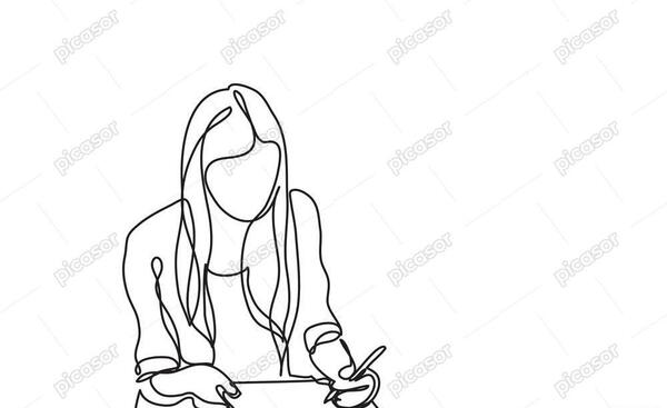 عکس دختر خوشحال نقاشی