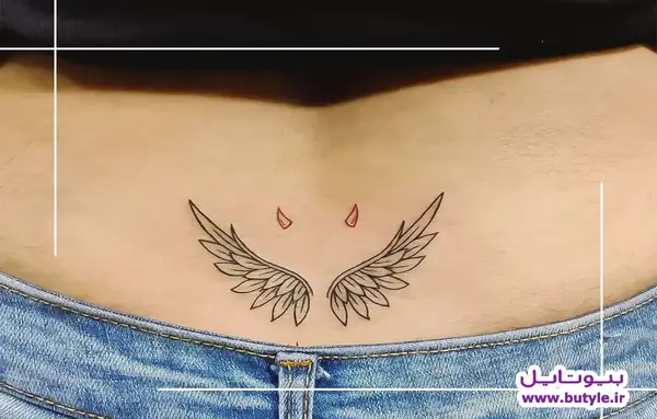 عکس تاتو روی کمر دخترانه