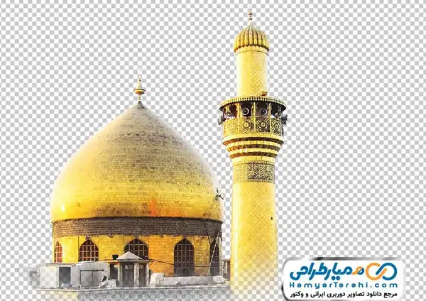 عکس از گنبد حرم امام علی