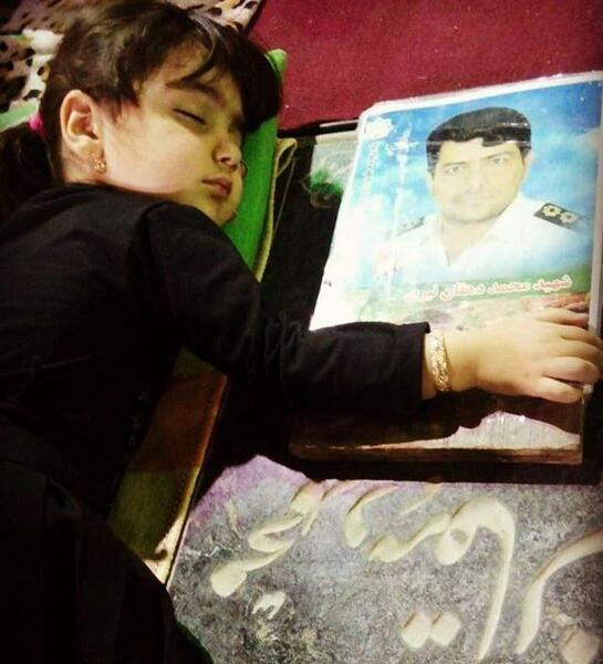 عکس فرزند شهید محمد دهقان فرد