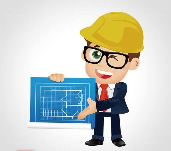 عکس مهندس ساختمان کارتونی
