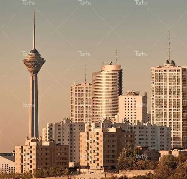 عکس برج میلاد برای طراحی