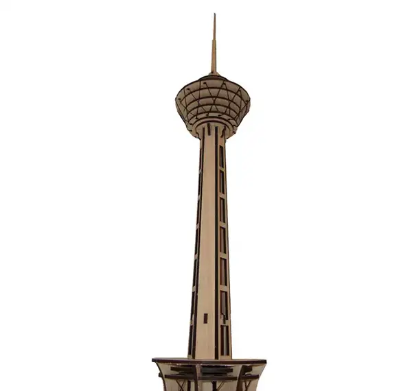 عکس برج میلاد چوبی