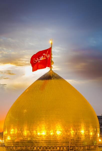 عکسی از گنبد امام حسین ع