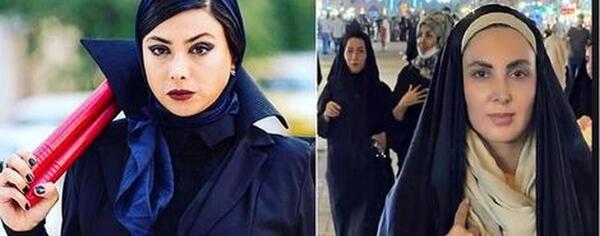 عکس بی حجاب لیلا بلوکات و آزاده صمدی