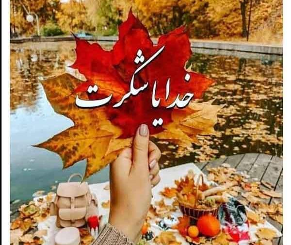عکس نوشته خدایا شکرت برای بک گراند گوشی