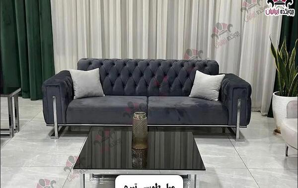 عکس مبل رنگ طوسی تیره