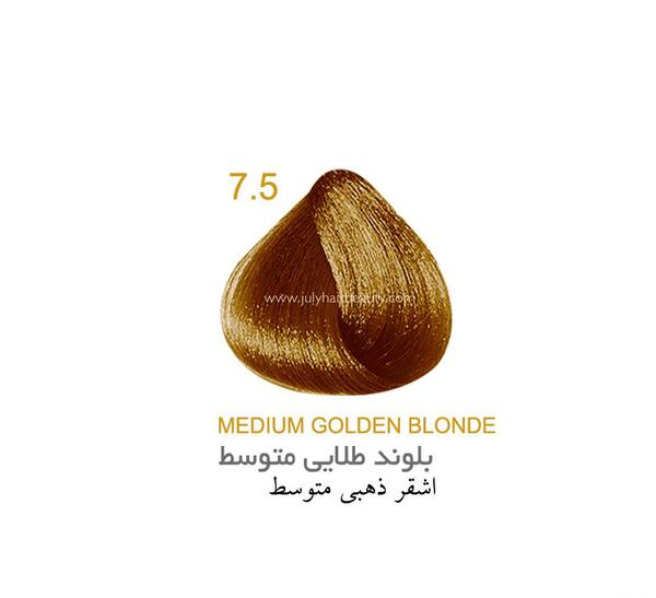 عکس رنگ موی بلوند طلایی متوسط