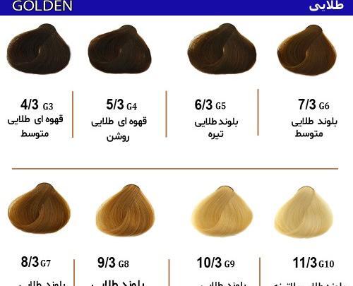 عکس رنگ موی بلوند طلایی متوسط