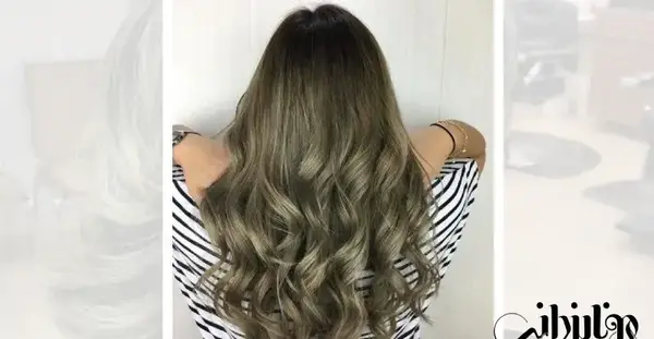 عکس رنگ موی زیتونی دودی بدون دکلره