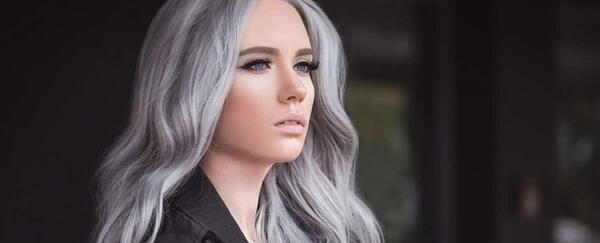 عکس رنگ بلوند دودی متوسط