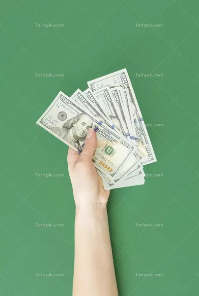 عکس دلار داخل دست