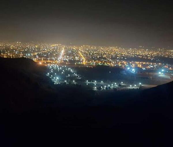 عکس هوایی شهر نجف