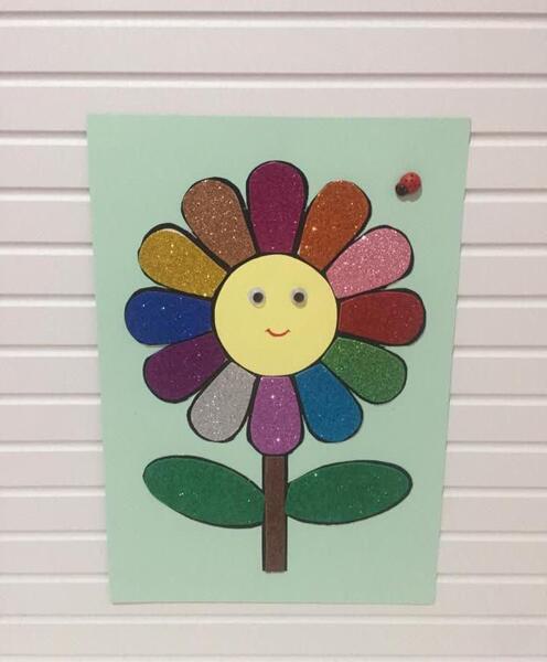 عکس کاردستی گل برای گروه