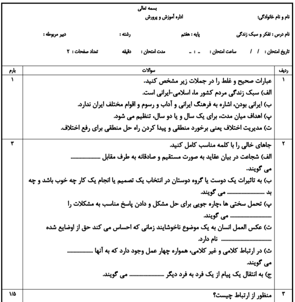 عکس گروه تفکر
