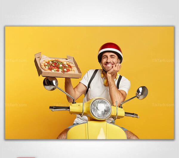 عکس نقاشی پیتزا فروشی
