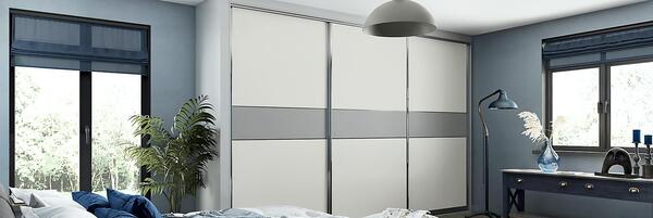 عکس کمد دیواری با درب ریلی