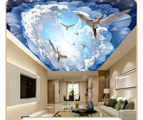 عکس کاغذ دیواری برای سقف