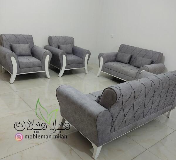 عکس مبل راحتی دسته چوبی