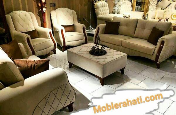 عکس مبل راحتی با پارچه مسکو