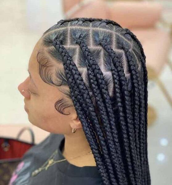 عکس مدل مو ساده با چهل گیس