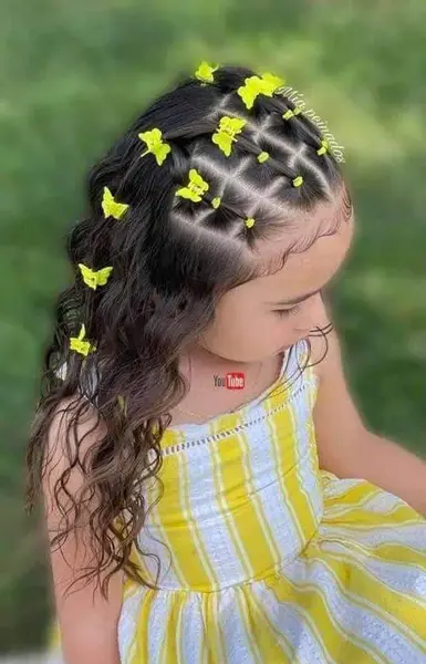 عکس مدل مو ساده با چهل گیس