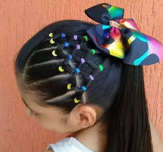عکس مدل مو ساده با چهل گیس