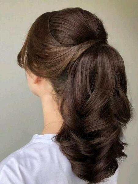 عکس مدل بستن مو دم اسبی