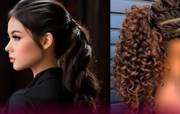 عکس مدل بستن مو دم اسبی