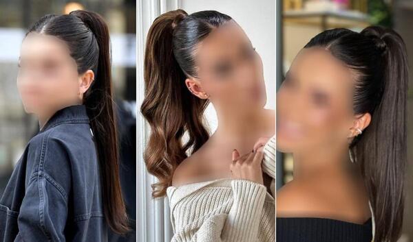 عکس مدل بستن مو دم اسبی