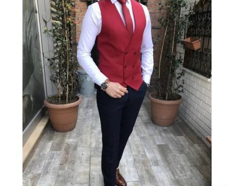 عکس کت و شلوار قرمز مردانه