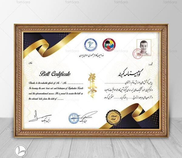 عکس کمربند مشکی تکواندو برای پروفایل
