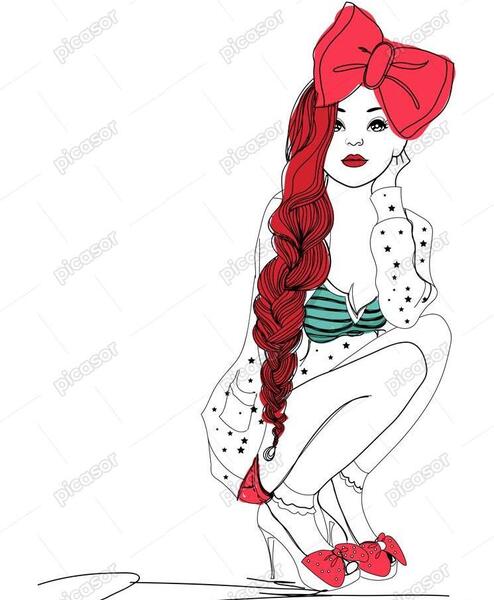 عکس نقاشی پاپیون صورتی