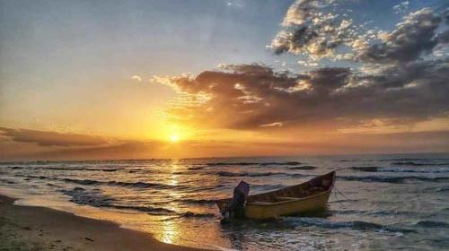 غروب دريا عکس پروفایل پسرانه لب دریا