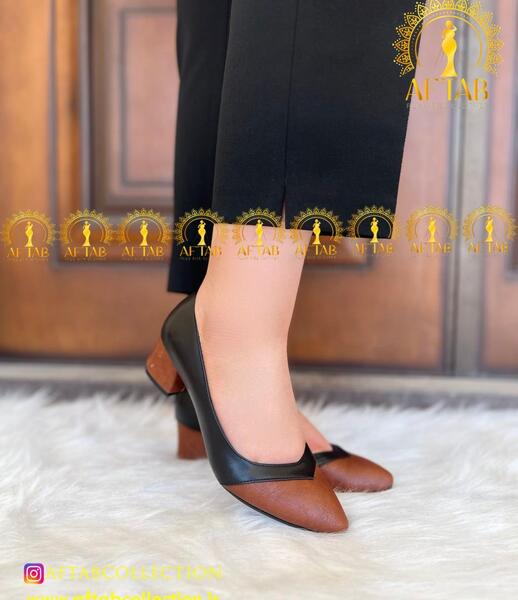 عکس کفش قهوه ای زنانه