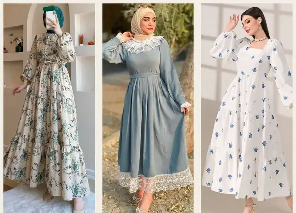 عکس لباس ساحلی دخترانه شیک استین دار
