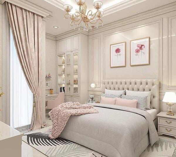 عکس اتاق خواب دخترانه لوکس