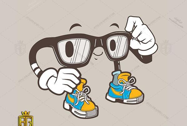 عکس نقاشی عینک دودی