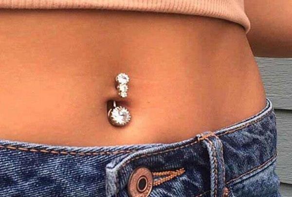عکس مدل های پیرسینگ ناف