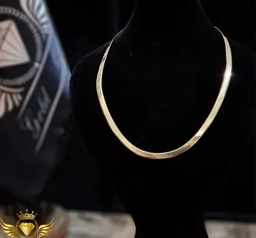 عکس گردنبند هرینگبون طلا