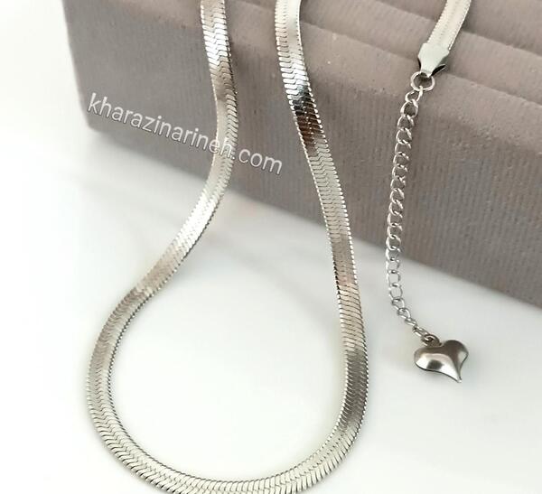 عکس گردنبند دخترانه نقره ای